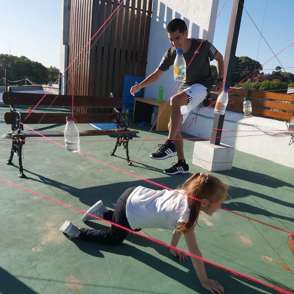 Persona realizando actividad física