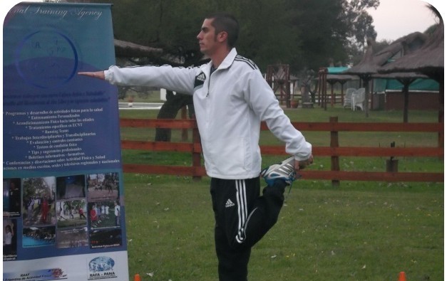 Persona realizando actividad física